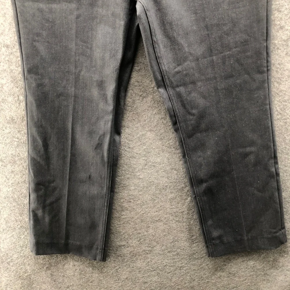 NWT Zara ZW Bootcut Cropped Jeans Womens 12 Gray Slim Fit High Rise Denim Pants